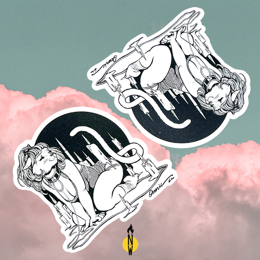 Nightmare and the Waxettes Sticker - Onnie O'Leary